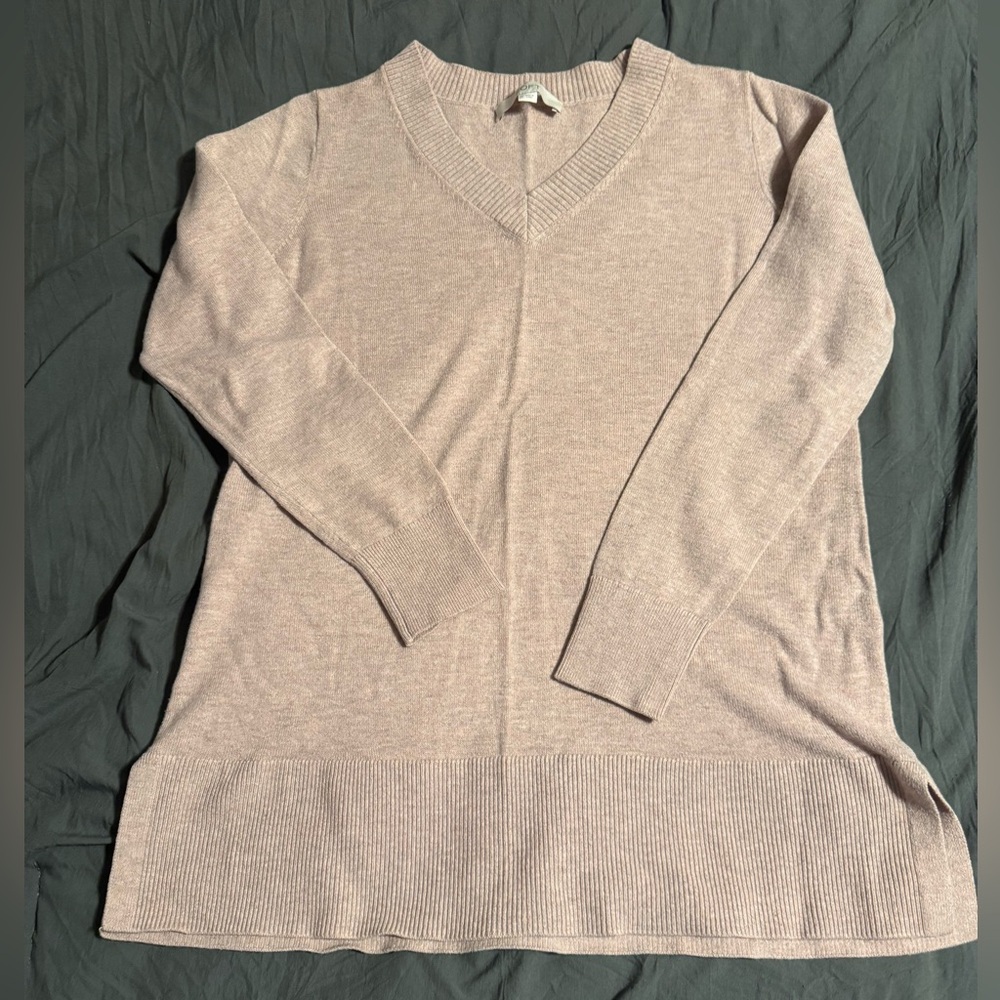 LOFT Light pink V-Neck Sweater